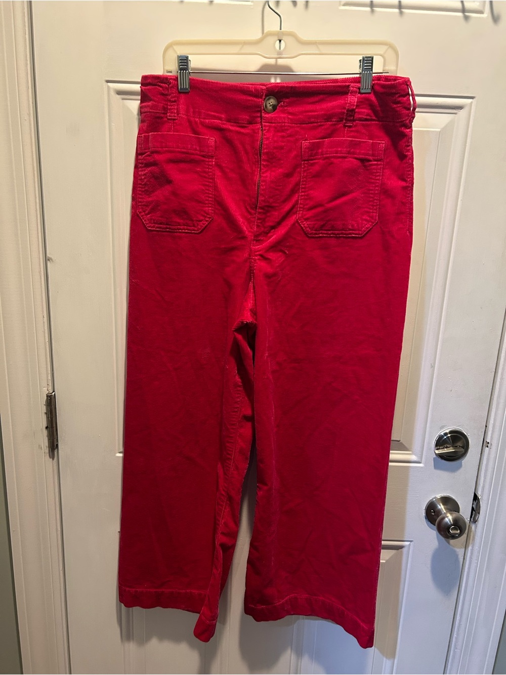 MAEVE Fuchsia Wide-Leg Jeans